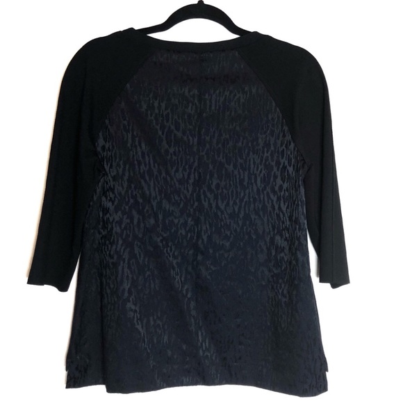 Elie Tahari Animal Print Jacquard Navy & Black Set - Picture 5 of 8